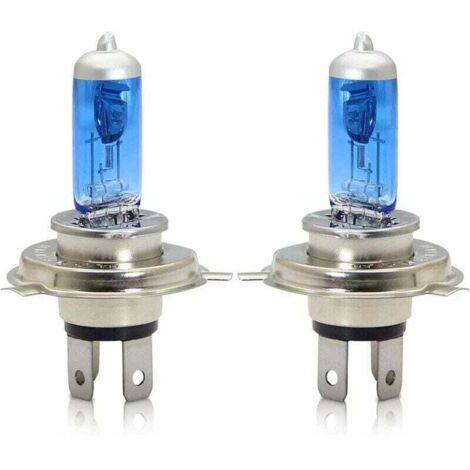 UlisemH4 P43t Halogen-Scheinwerfer, 60/55 W, 5000 K, warmweiß, Fern-/Abblendlicht, 12 V, Auto-/Motorrad-Glühbirne, 2 Stück (1/4)