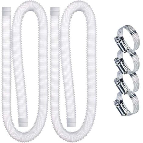 Ulisem Ersatzschläuche für Poolfilterpumpen, 1,25 Zoll Durchmesser (2er-Pack), Premium-PE-Knickschutz, passend für 330- und 530-GPH-Pumpen (1/4)