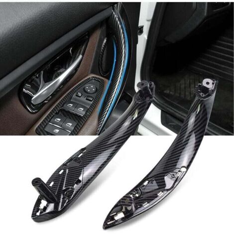 UlisemKompatibel mit BMW 3er F30, F31, F34, F80, linker Innengriff + rechter Türgriff für 4er F32, F33, F36, F82, F83 (Kohlefaser)