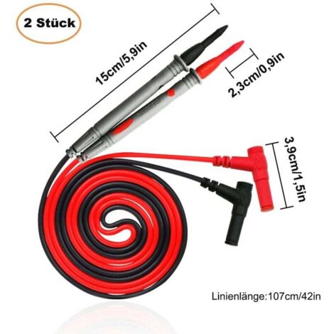Messleitungen Für Multimeter, Messleitungen Prüfkabel Set Mit Prüfspitzen, Multi