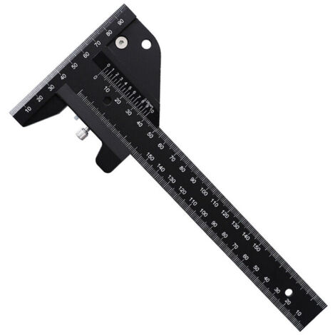 Schreiner-DIY-Werkzeuge Zimmerei-Holzritzlineal Holzritzlineal Messen Zimmermanns-Markierungswerkzeug Holzbearbeitungs-Ritzung (1/5)