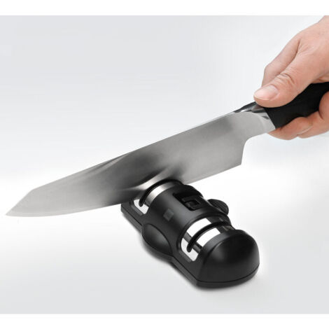 Xiaomi Professional Küchenmesserschärfer Manueller Schärfer für Edelstahl- und Keramikmesser aller Größen, schwarze rutschfeste Basis (1/5)