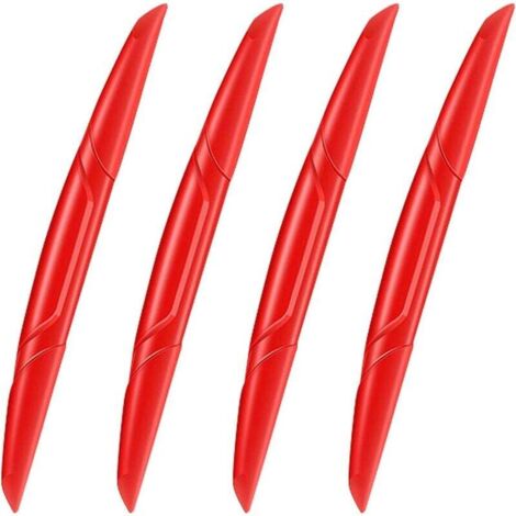 4er-Pack Universal-PVC-Kantenschutz für Autotüren (rot)
