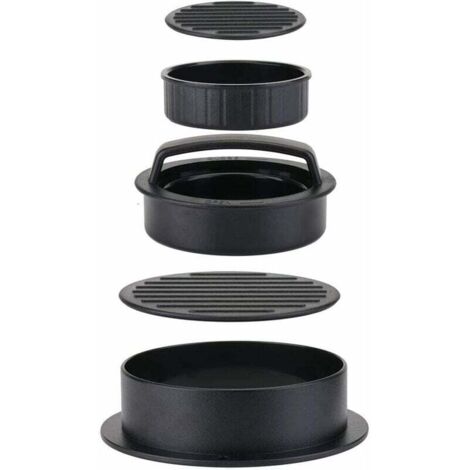 3-in-1-Hamburgerpresse mit 200 Stück Antihaftpapieren Hamburger-Fleischpresse Form-Set Burgerpresse für Burger/BBQ/Patties/Fleischbällchen (1/5)