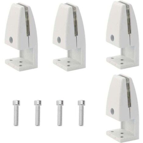 Set mit 4 Bürotrennwandclips aus Aluminiumlegierung, Spuckschutzclips, Sichtschutzblendenclips für Klassenzimmer (5–20 mm) (1/4)