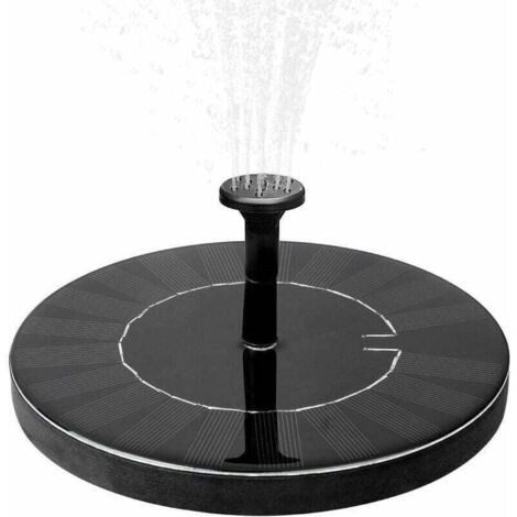 Solarbrunnen mit 1,5-W-Akku, Gartenbrunnen, Wasserbrunnen, Gartendekoration, Mini-Wasserpumpe, Solarpumpe mit Akku, Teichpumpe, modernes Gartenbrunnen-Set