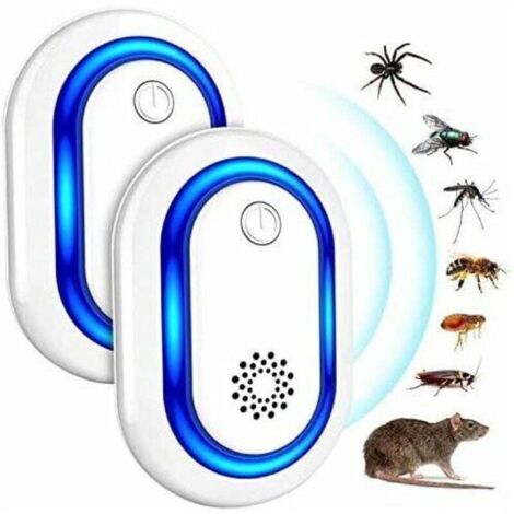 Stück Ultraschall-Abwehrgerät, Ultraschall-Mäuseabwehrgerät, Nagetier- und Insektenabwehrgerät, Mückenabwehrgerät, vielseitig einsetzbar gegen Ratten, Ameisen, Kakerlaken und andere Schädlinge, 100 %