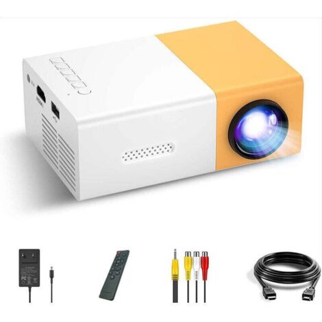 Mini-LED-Projektor, tragbarer Filmprojektor mit 1080p-Unterstützung, tolles Geschenk für Kinder, kompatibel mit Smartphones, PS4 und Firestick.