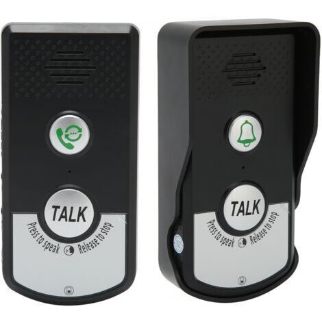 IP54 wasserdichte Funk-Gegensprechanlage, 1000 m Reichweite, 2000 mAh Lithium-Akku, kabellose Installation, für Zuhause und Hotel