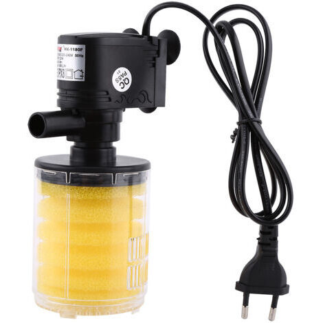 3-in-1 Tauchfilter für Aquarien, Sauerstoffanreicherungs-Luftpumpe, EU-Stecker 220 V (12 W) (1/4)