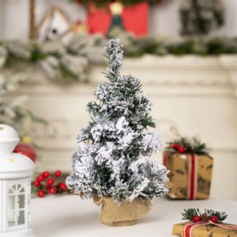 Set mit 6 künstlichen Mini-Weihnachtsbäumen für Tischdekoration, DIY-Projekte und Weihnachtsdekoration (1/4)