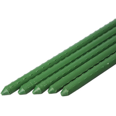 Set mit 10 Pflanzenstützen, 90 cm, Ø 11 mm, kunststoffbeschichteter Stahl, für Gemüsegärten und Pflanzen, Grün (1/4)