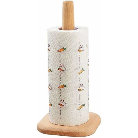 Küchenrollenhalter, Papierhandtuchhalter aus Holz, Rollenspender, Papierrollenhalter aus Holz, für Küche, Wohnzimmer, Schlafzimmer, Badezimmer (31,6 (1/4)