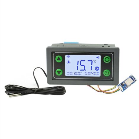 Differential Temperaturregler Für Solarwarmwasserbereiter – Thermostat Mit 2 Sensorzonen, 2 Ausgängen, Automatische Pumpensteuerung & Nachheizung, 5A Last