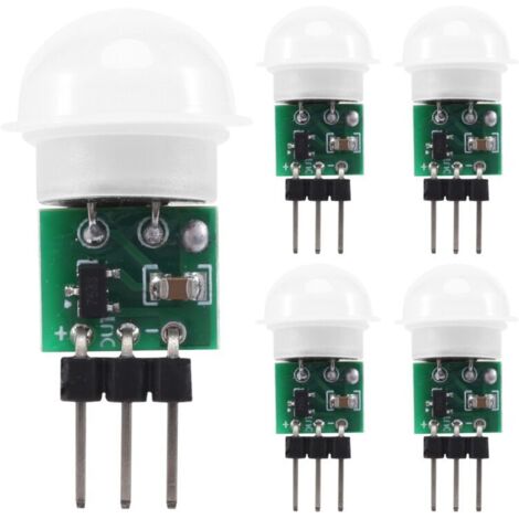 AM312 PIR-Sensor, 5er-Pack Mini-Bewegungsmelder für den Außenbereich, pyroelektrisches Infrarot-Modul zur Erkennung von Personen