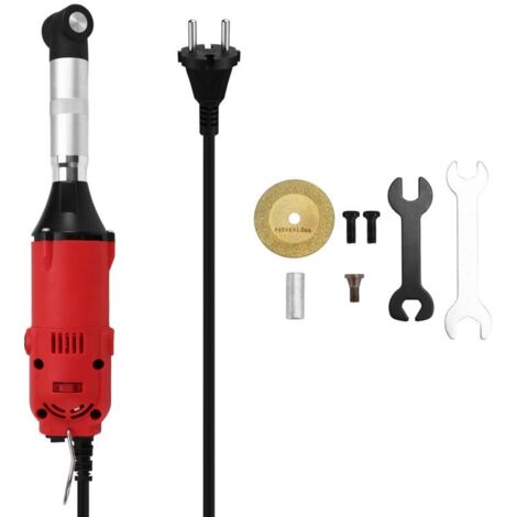 Elektrische Nähmaschine mit verstellbarem 90°-Winkel, 350 W, für Keramikfliesen, Reinigungszubehör, EU-Stecker (1/4)