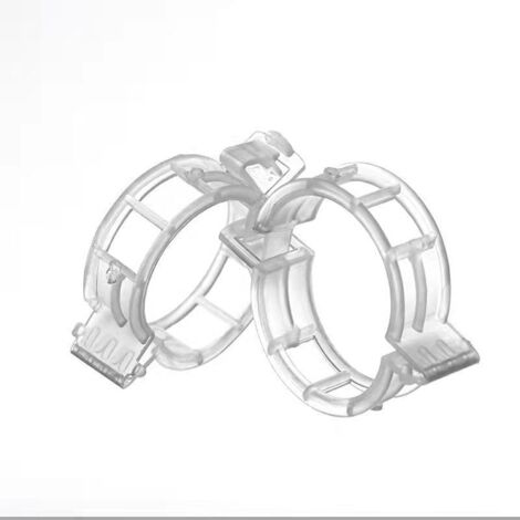 200 Tomatenclips für Pflanzen, Clips für Kletterpflanzen, Gartenclips aus Kunststoff für Gemüse, Pflanzen, Tomaten – Weiß (1/4)