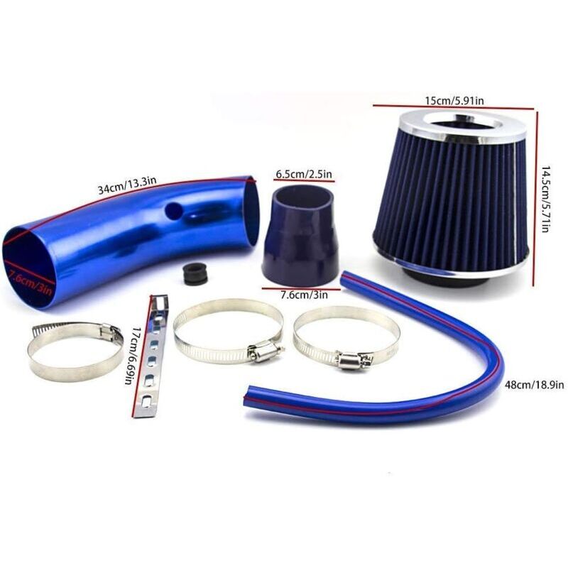 Tubo flessibile per aspirazione aria fredda da 76 mm, colore