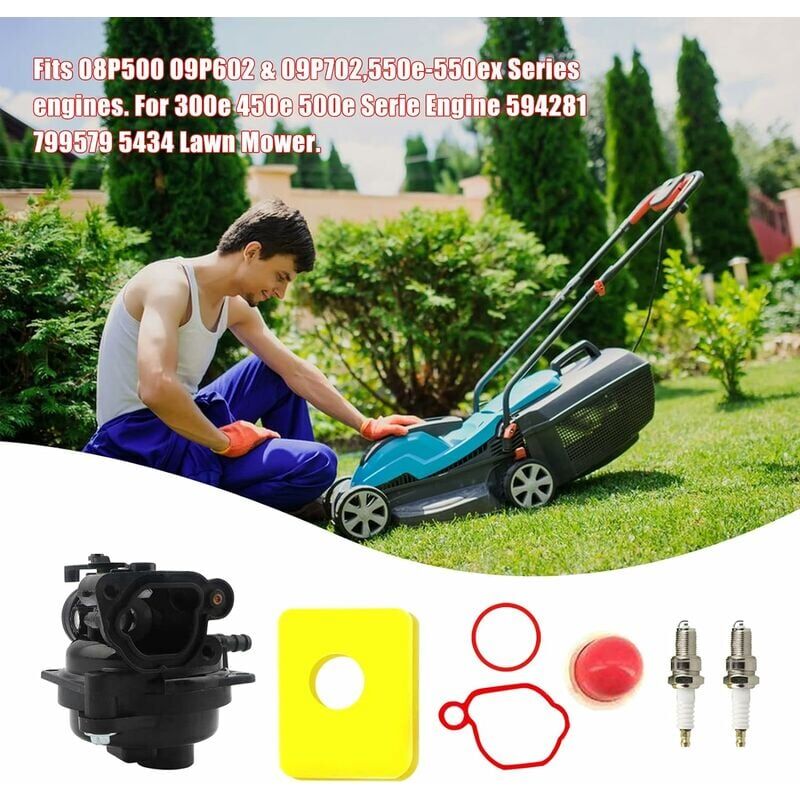 Briggs And Stratton 450e Carburetor Carburetor Replacement For BS 300e 450e 500e 550e 575e 600e Engine - Model 799583 591160 799583 Carb Replacement - Foto 9