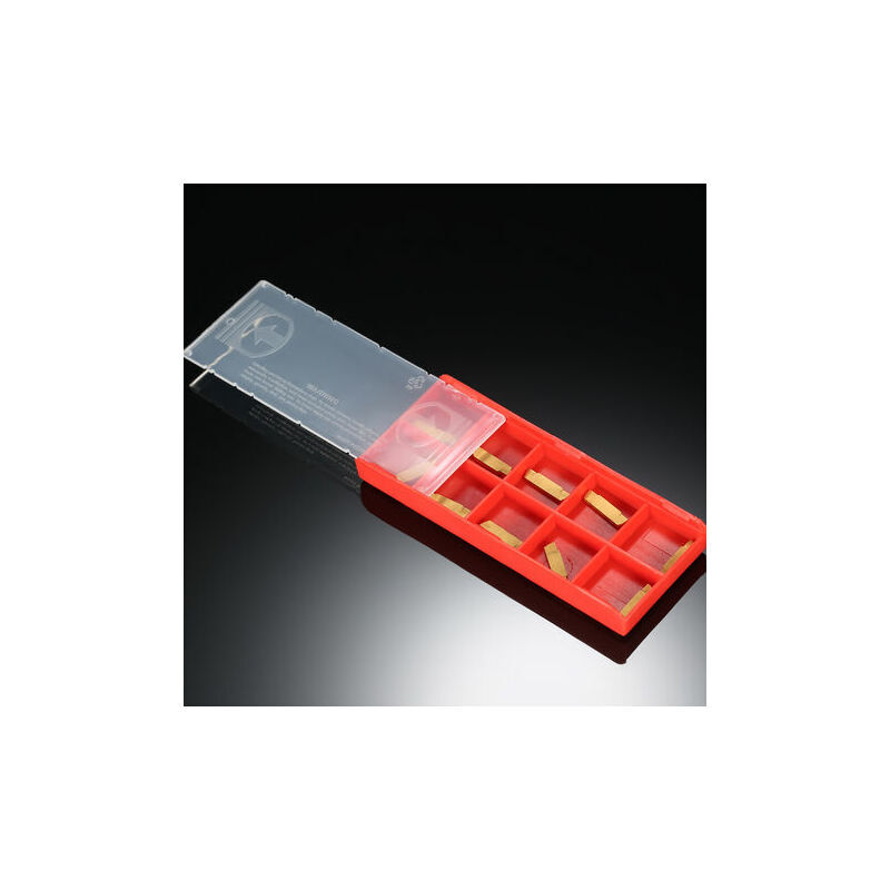 Set Di 10 Inserti In Carburo TCMT16T308 TCMT32 52 Per Utensili Da Tornio - Per Finitura Acciaio E Acciaio Inox