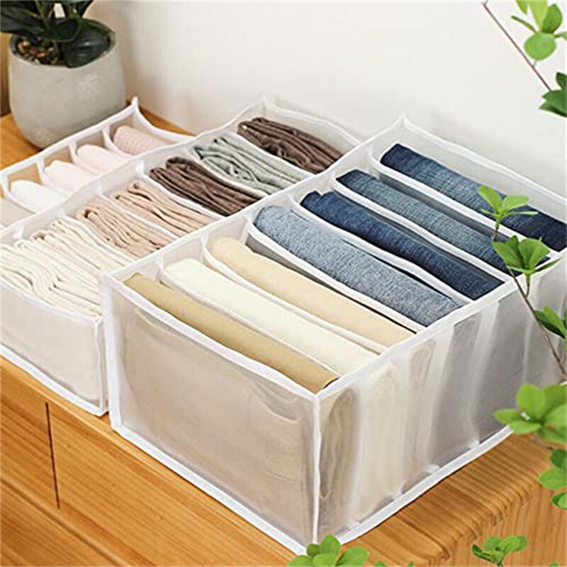 7 Pezzi Organizer Per Cassetti In Feltro Grigio Scuro – Divisori Regolabili Per Armadio, Ufficio, Cucina, Bagno, Salvaspazio Impilabile