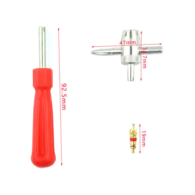 KITUREK Strumento Di Coppia Per Nucleo Valvola - Chiave Dinamometrica Per Installazione E Rimozione, Antidanno TPMS (4 Pezzi) - 3