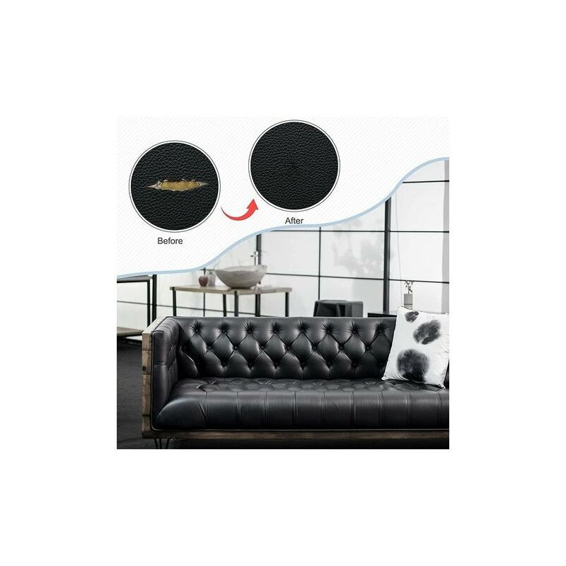 Rotolo Ecopelle Adesiva Viola Chiaro 20x120 Cm - Per Riparazioni Fai Da Te Su Divani, Auto, Scarpe, Spessore 0.7 Mm - Foto 2