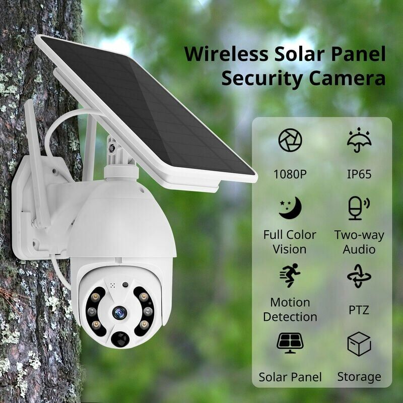 Telecamera Wifi Esterno Senza Fili Con Pannello Solare - Foto 2