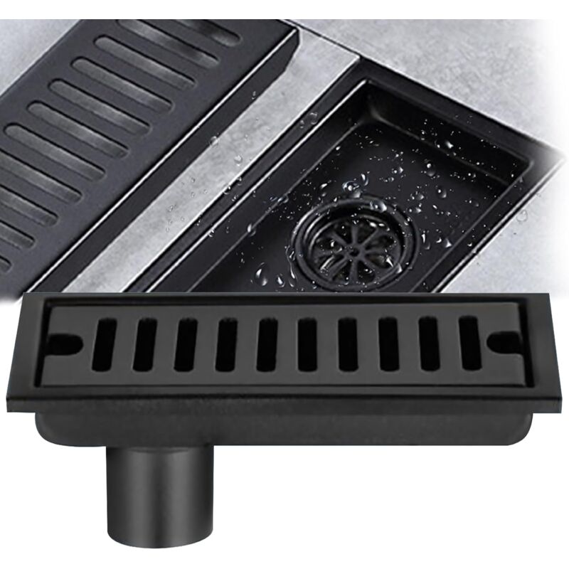 Scarico Quadrato Per Doccia, 15,2 Cm, In Acciaio Inox SUS 304