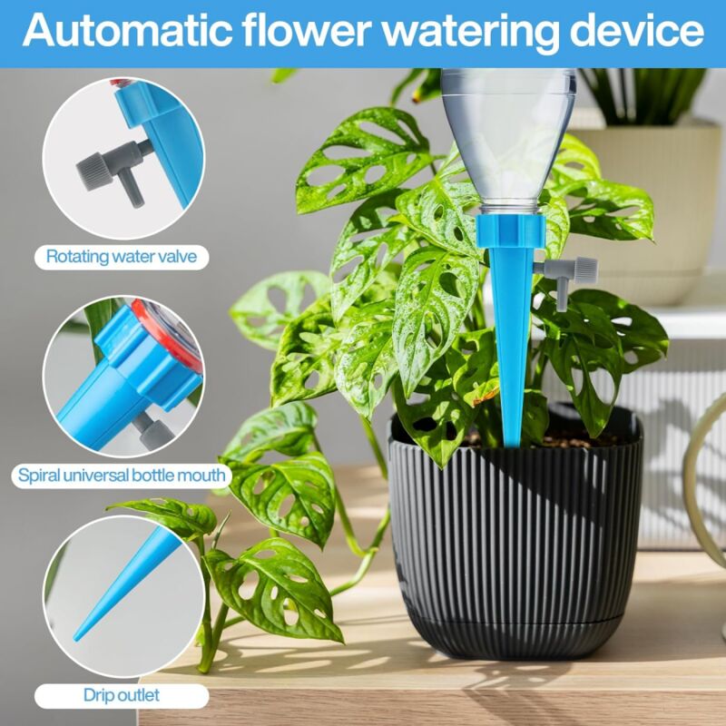 Kit di irrigazione da giardino 25 m di irrigazione per irrigazione 4/7 tee Set di irrigazione automatica Micro Kit di irrigazione a goccia regolabile