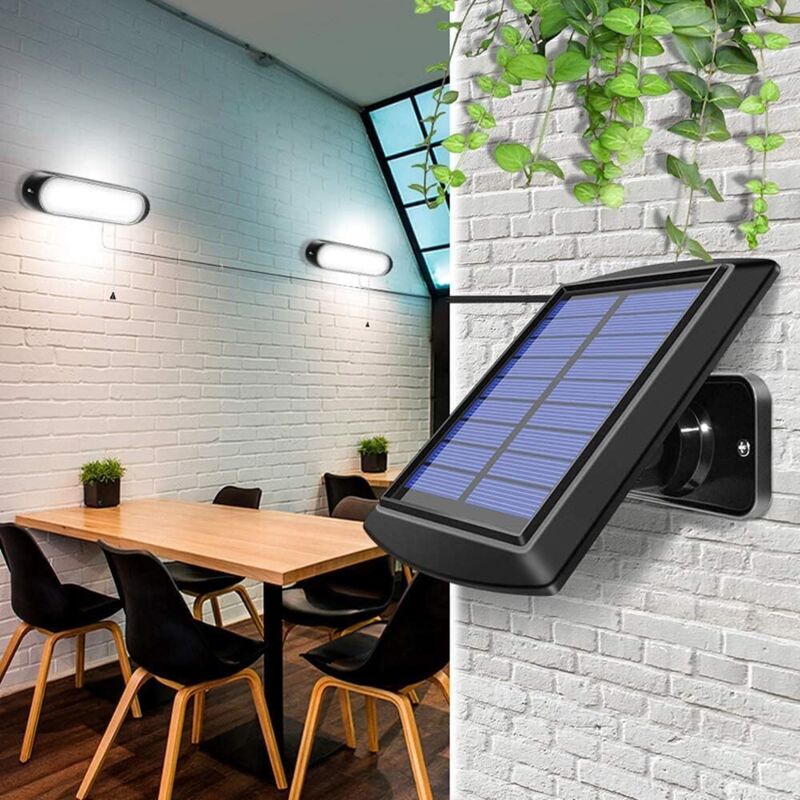 Luce Solare LED Esterno con Pannello 288 LED Faro Solari Lampada con Sensore di Movimento Faretto 3 Modes Luci Solari 270° Faretti Solar con 5m Cavo Luci da Esterni IP65 Impermeabile Giardino Lampade