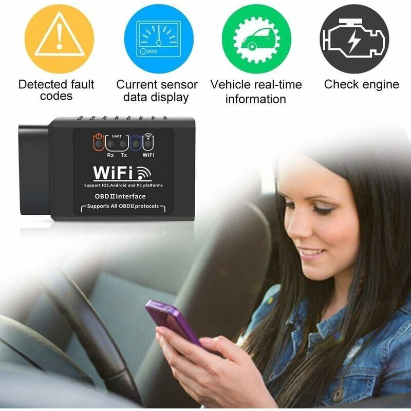 Bouncie - Auto connessa - Adattatore OBD2 - Richiesta di servizio 3G mensile da $8 - Tracciamento della posizione, abitudini di guida, avvisi, geo-recinzione, diagnostica - Famiglia o flotte - Alexa