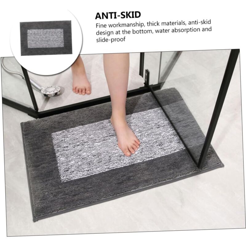 Tappetino Da Bagno Mare Con Conchiglia 45x75 Cm - Antiscivolo In Flanella