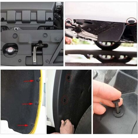 100 pz Auto di Fissaggio Clip K Parafango Rivetto Pinze Car Body