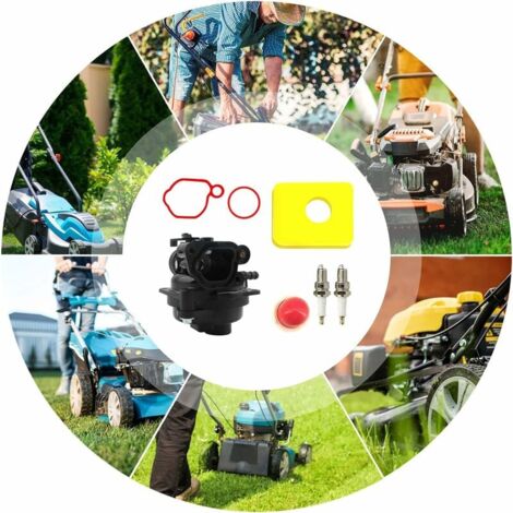 Ricambio Motori 300e 450e Carburatore Per Briggs & Stratton 300E 450E 500E - Kit Completo Con Filtro Aria E Candele Carburatore Per Briggs & Stratton