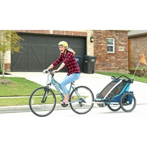 Gancio Per Rimorchio Bici - Accoppiamento Con 2 Perni Di Bloccaggio Per Bambini E Animali - Foto 9