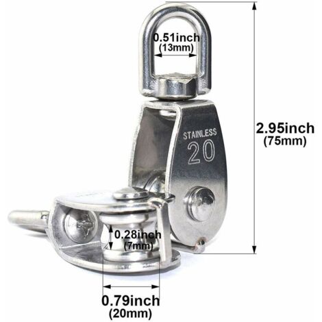 20 Morsetti Cavo Acciaio Inox M5 - Per Filo 5mm, Per Stendibiancheria, Recinzioni, Fissaggi - Foto 4