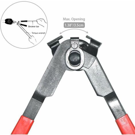 Toolwiz 4 Pezzi Pinza Per Fascette Stringitubo, Radiatore Molla Pinze