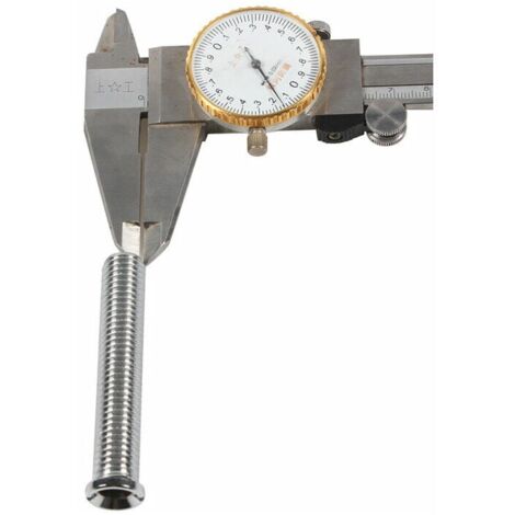 2 Viti Forate In Acciaio Inox M12x45mm Per Lavello Cucina - Per Fissare Cestello Filtro, Tappo Scarico, Miscelatore (argento)