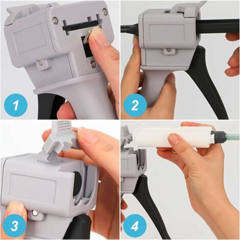 Pistola erogatrice per colla epossidica YMYNY da 50 ml, pistola per colla epossidica AB Pistola erogatrice per colla epossidica YMYNY da 50 ml, pistola per colla epossidica AB