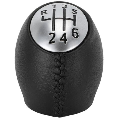 Pomello Cambio In ABS Per Ford Focus 2009-2011 E C-Max, Ergonomico, 5 Marce, Colore Nero - 3