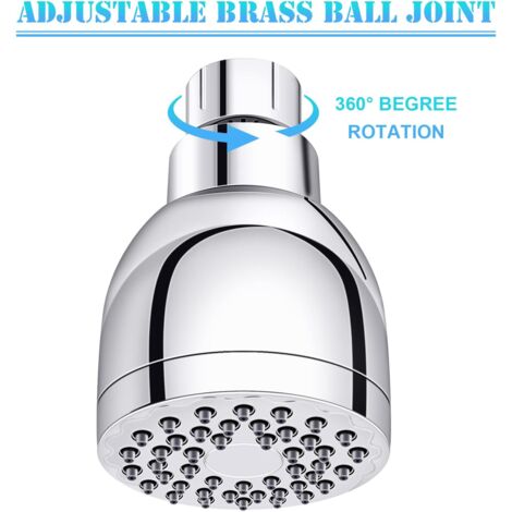 Soffione Doccia 8 Pollici A Pioggia | 100 Geti Silicone Anticalcare | Alta Pressione Con Risparmio Idrico - Foto 11