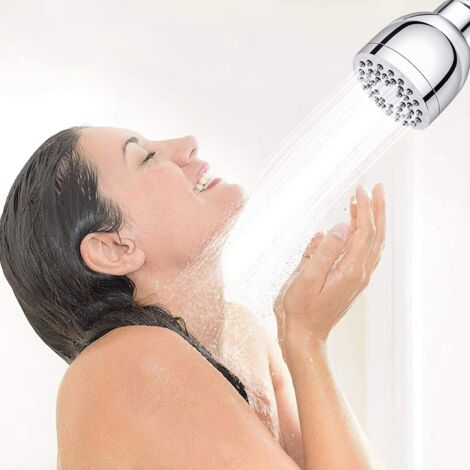 Soffione doccia, soffione doccia fisso ad alta pressione, soffione doccia per bagno a 5 velocità con giunto sferico in ottone regolabile | Leroy Merlin