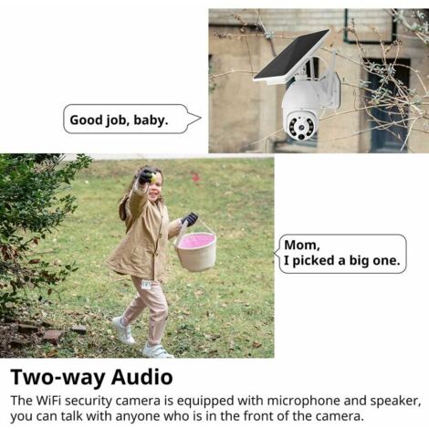 2 Telecamere Wi-Fi Esterne 3MP Con Rotazione 350° - Rilevamento Movimento, Sirena E Audio Bidirezionale - 3