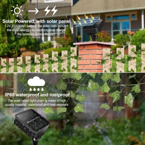 Catena Luminosa Solare Da Esterno 10 LED – 3,5 Metri, 8 Modalità, Impermeabile IP65, Luce Calda – Per Giardino E Feste - 2