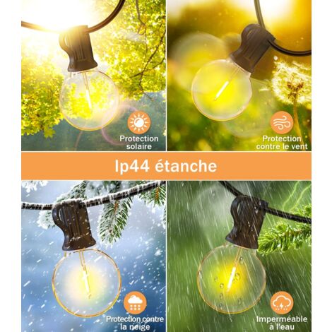Lampada solare, lampada da esterno, resistente alle intemperie, dimmerabile, base in vetro, 1x