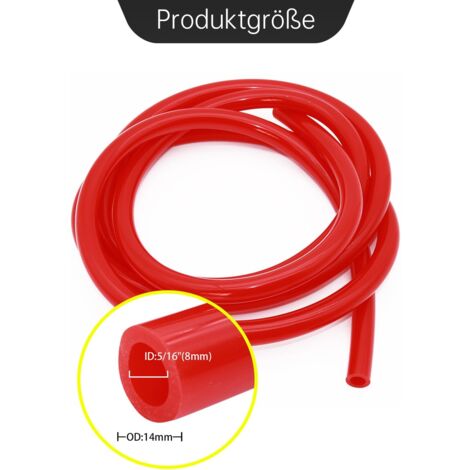Tubo In Silicone Per Vuoto 3,5 Metri: Diametro 5x8 Mm, Resistente Ad Alta E Bassa Temperatura (-60°C A 200°C), Per Acquario, Irrigazione, Birra, Nero