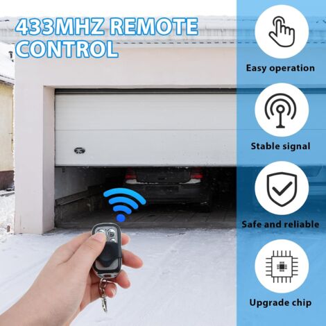 Telecomando universale per cancello e garage, codice fisso, beep