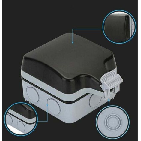 Presa Elettrica Doppia Da Esterno Con 4 Porte USB - IP66 Impermeabile - 4