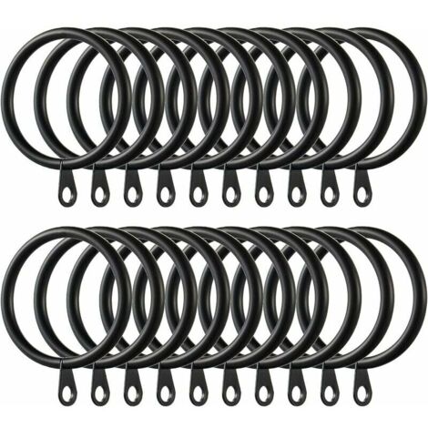 Set Di 30 Anelli Per Tende Con Robuste Clip In Metallo Antiruggine, Adatti A Tutti I Bastoni Per Tende 95378555